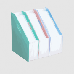 DELI ΑΡΧΕΙΟΘΗΚΗ ΠΛΑΣΤΙΚΗ 13 ΘΕΣΕΩΝ Α4 MACARON ΑΣΣΟΡΤΙ