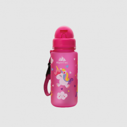 ALPINTEC ΠΑΓΟΥΡΙ ΠΑΙΔΙΚΟ ΜΕ ΚΑΛΑΜΑΚΙ ΠΛΑΣΤΙΚΟ BPA-FREE 400ml UNICORN ΡΟΖ