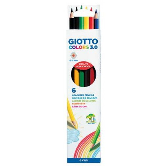 Giotto Colors 3.0 Ξυλομπογιές 6τμχ