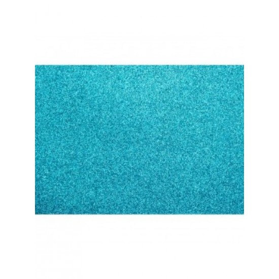 ΧΑΡΤΟΝΙ GLITTER 50 X 70CM 300GR ΧΡΩΜΑ OCEAN BLUE 