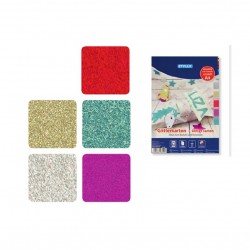 ΜΠΛΟΚ ΚΟΛΑΖ GLITTER A4 10 ΦΥΛΛΩΝ 5 ΑΣΟΡΤΙ ΧΡΩΜΑΤΑ STYLEX