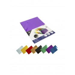 ΜΠΛΟΚ ΜΕΤΑΛΛΙΖΕ ΧΑΡΤΟΝΙ Α4 300GR ΠΑΚΕΤΟ 8 ΑΣΟΡΤΙ ΧΡΩΜΑΤΩΝ 10 ΦΥΛΛΩΝ