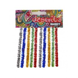 ΣΥΡΜΑ ΠΙΠΑΣ ΑΣΟΡΤΙ ΜΕΤΑΛΛΙΚA ΧΡΩΜΑΤΑ ΣΕΤ 25 ΤΕΜAΧΙΩΝ 30 X 0,6 CM DESCRIBO * CN *