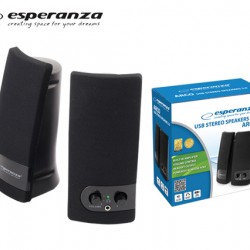 ESPERANZA ΗΧΕΙΟ USB 3W ΜΑΥΡΟ 2Τ.