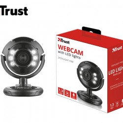 TRUST ΚΑΜΕΡΑ WEB 1,3MP ΜΕ ΕΝΣΥΡΜΑΤΟ ΜΙΚΡΟΦΩΝΟ ΚΑΙ ΛΥΧΝΙΕΣ LED
