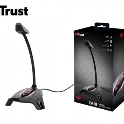 TRUST GAMING ΜΙΚΡΟΦΩΝΟ USB ΜΕ ΦΩΤΙΣΜΟ LED GXT 215 ZABI ΜΑΥΡΟ