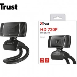 TRUST ΚΑΜΕΡΑ WEB ΜΕ ΕΝΣΩΜΑΤΩΜΕΝΟ ΜΙΚΡΟΦΩΝΟ HD ΜΑΥΡΗ