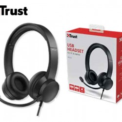 TRUST ΑΚΟΥΣΤΙΚΑ ΕΝΣΥΡΜΑΤΑ ΜΕ ΜΙΚΡΟΦΩΝΟ & USB ΓΙΑ PC/LAPTOP RYDO ΜΑΥΡΑ