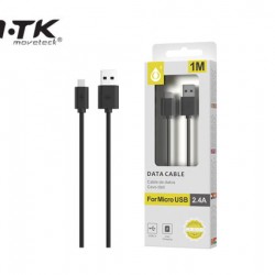 MTK ΚΑΛΩΔΙΟ MICRO USB 2.4A 1Μ AS100 2100272 ΜΑΥΡΟ