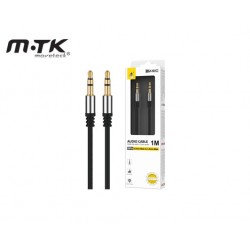 MTK ΚΑΛΩΔΙΟ ΗΧΟΥ 3.5MM 1m JACK B6279 2102152 ΜΑΥΡΟ