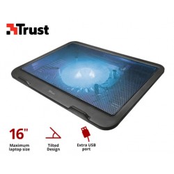 TRUST ΒΑΣΗ COOLING ΓΙΑ LAPTOP ZIVA 21962 ΜΑΥΡΗ