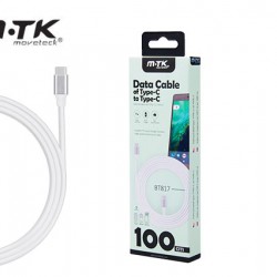 MTK ΚΑΛΩΔΙΟ TYPE C to TYPE C 1m 0151311 ΛΕΥΚΟ