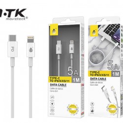 MTK ΚΑΛΩΔΙΟ ΓΙΑ IPHONE 5-11 TYPE C 5A 1m 2102281 ΛΕΥΚΟ