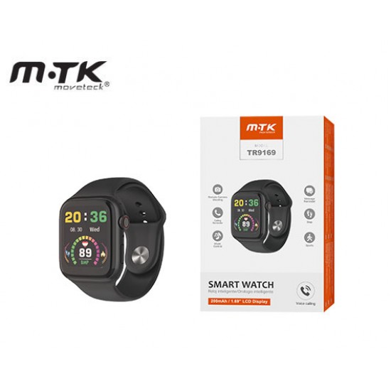 MTK SMART WATCH 1.69' TOUCH SCREEN TR9169 ΜΑΥΡΟ