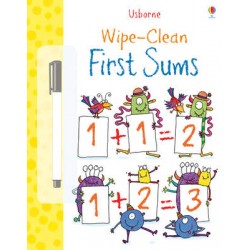 USBORNE WIPE-CLEAN : FIRST SUMS PB