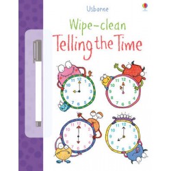 USBORNE WIPE-CLEAN : TELLING THE TIME PB