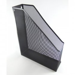 Θήκη Περιοδικών Μεταλλική Διάτρητη Μαύρη