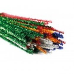 ΣΥΡΜΑΤΑ ΠΙΠΑΣ ΧΡΩΜΑΤΙΣΤΑ  ΜΕΤΑΛΙΖΕ MIXED(ΠΑΚ 100)