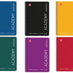 Τετράδια σπιράλ Academy 17Χ25  4 θεμάτων