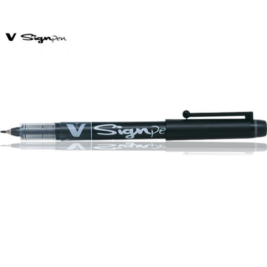 PILOT ΜΑΡΚ. V SIGNPEN 0.6 ΜΑΥΡΟΣ