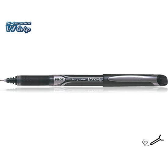 PILOT ΜΑΡΚ. V7 GRIP 0.7 ΜΑΥΡΟΣ 12Τ.