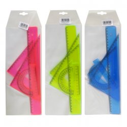 METRON ΓΕΩΜΕΤΡΙΑΣ ΣΕΤ 30εκ. ΑΣΣΟΡΤΙ ΔΙΑΦΑΝΑ ΧΡ.