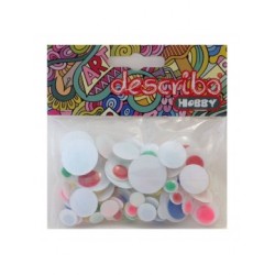 ΜΑΤΑΚΙΑ ΧΡΩΜΑΤΙΣΤΑ 20 MM 15 MM 10 MM 8 MM ΣΕΤ 80 ΤΕΜAΧΙΩΝ ΑΣΟΡΤΙ DESCRIBO * CN *