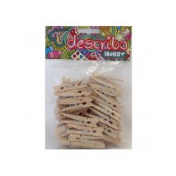 ΜΑΝΤΑΛAΚΙΑ ΞΥΛΙΝΑ ΦΥΣΙΚΟ ΣΕΤ 40 ΤΕΜAΧΙΩΝ 48 X 7 MM DESCRIBO * CN *