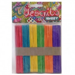 ΞΥΛΑΚΙΑ ΠΑΓΩΤΟΥ ΧΡΩΜΑΤΙΣΤΑ 6 ΑΣΟΡΤΙ ΧΡΩΜΑΤΑ ΣΕΤ 100 ΤΕΜΑΧΙΩΝ 114 X 10 MM DESCRIBO * CN *