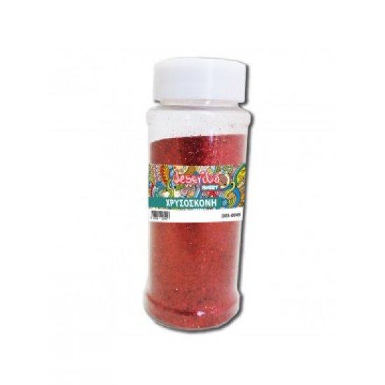 ΧΡΥΣΟΣΚΟΝΗ ΑΛΑΤΙΕΡΑ GLITTER 110 G, ΧΡΩΜΑ ΚΟΚΚΙΝΟ DESCRIBO