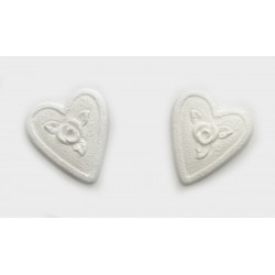 ΓΥΨΙΝΗ ΚΑΡΔΙΑ ΜΕ ΛΟΥΛΟΥΔΙ 3.5cm 0532008