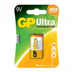 ΜΠΑΤΑΡΙΑ ULTRA ΑΛΚΑΛΙΚΗ 9V ΣΕ ΚΑΡΤΕΛΑ GP