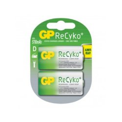 ΜΠΑΤΑΡΙΑ ΕΠΑΝΑΦΟΡΤΙΖΟΜΕΝΗ RECYKO D ΠΑΚΕΤΟ 2 ΤΕΜΑΧΙΩΝ 5700mAh READY TO USE GP