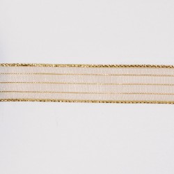ΚΟΡΔΕΛΑ ΟΡΓΑΝΤΖΑ ΜΕ ΡΙΓΕΣ 1.5cm 20Υ KY-05-06 0501289