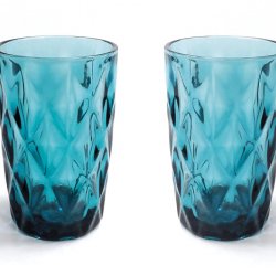 ΠΟΤΗΡΙ ΑΝΑΓΛΥΦΟ ΒΙΝΤΑΖ ΜΠΛΕ 13x8cm 11QM1558 0503198(6)