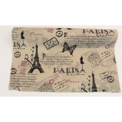 ΡΟΛΟ ΚΑΡΑΒΟΠΑΝΟ ΑΣΠΡΟ ΜΑΥΡΟ PARIS 48cm 5Y 0527194