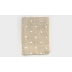 ΠΟΥΓΚΙ ΦΥΣΙΚΟ ΤΗΣ ΑΜΜΟΥ ΛΕΥΚΗ ΚΑΡΔΙΑ 11X14.5CM 0527166(20)