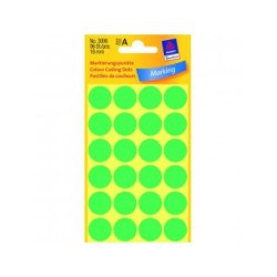 ΕΤΙΚΕΤΕΣ ΣΤΡΟΓΓΥΛΕΣ ΠΡΑΣΙΝΟ MARKING DOTS ΔΙΑΜΕΤΡΟ 18 MM 96 ΕΤΙΚΕΤΕΣ/ΠΑΚΕΤΟ 3006