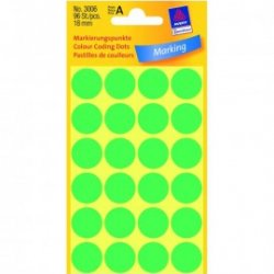 ΕΤΙΚΕΤΕΣ ΣΤΡΟΓΓΥΛΕΣ ΠΡΑΣΙΝΟ MARKING DOTS ΔΙΑΜΕΤΡΟ 18 MM 96 ΕΤΙΚΕΤΕΣ/ΠΑΚΕΤΟ 3006
