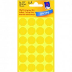 ΕΤΙΚΕΤΕΣ ΣΤΡΟΓΓΥΛΕΣ ΚΙΤΡΙΝΟ MARKING DOTS ΔΙΑΜΕΤΡΟ 18 MM 96 ΕΤΙΚΕΤΕΣ/ΠΑΚΕΤΟ 3007