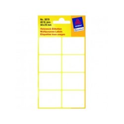 ΕΤΙΚΕΤΕΣ ΛΕΥΚΕΣ ΧΕΙΡΟΣ MINI ORGANISATION 38X29 MM 40 ΕΤΙΚΕΤΕΣ/ΠΑΚΕΤΟ 3078