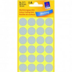 ΕΤΙΚΕΤΕΣ ΣΤΡΟΓΓΥΛΕΣ ΓΚΡΙ MARKING DOTS ΔΙΑΜΕΤΡΟ 18 MM 96 ΕΤΙΚΕΤΕΣ/ΠΑΚΕΤΟ 3171