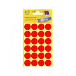 ΕΤΙΚΕΤΕΣ ΣΤΡΟΓΓΥΛΕΣ NEON ΚΟΚΚΙΝΟ MARKING DOTS ΔΙΑΜΕΤΡΟ 18 MM 96 ΕΤΙΚΕΤΕΣ/ΠΑΚΕΤΟ 3172
