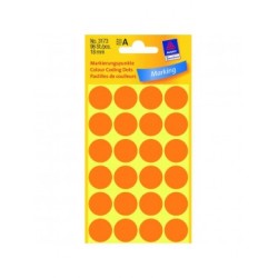 ΕΤΙΚΕΤΕΣ ΣΤΡΟΓΓΥΛΕΣ NEON ΠΟΡΤΟΚΑΛΙ MARKING DOTS ΔΙΑΜΕΤΡΟ 18 MM 96 ΕΤΙΚΕΤΕΣ/ΠΑΚΕΤΟ 3173