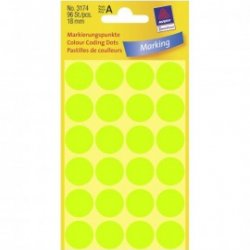 ΕΤΙΚΕΤΕΣ ΣΤΡΟΓΓΥΛΕΣ NEON ΠΡΑΣΙΝΟ MARKING DOTS ΔΙΑΜΕΤΡΟ 18 MM 96 ΕΤΙΚΕΤΕΣ/ΠΑΚΕΤΟ 3174