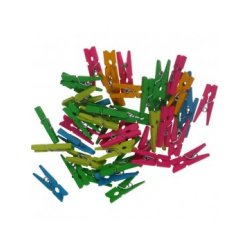 ΜΑΝΤΑΛAΚΙΑ ΞΥΛΙΝΑ ΑΣΟΡΤΙ ΝΕΟΝ ΧΡΩΜΑΤΑ ΜΙΝΙ ΣΕΤ 45 ΤΕΜAΧΙΩΝ 25 X 3 MM I-MONDI * CN *