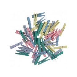 ΜΑΝΤΑΛAΚΙΑ ΞΥΛΙΝΑ ΑΣΟΡΤΙ ΠΑΣΤΕΛ ΧΡΩΜΑΤΑ ΣΕΤ 48 ΤΕΜAΧΙΩΝ 48 X 7 MM I-MONDI * CN *