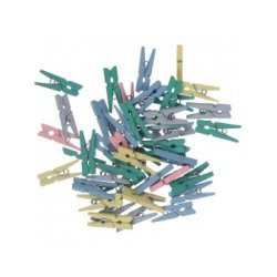 ΜΑΝΤΑΛAΚΙΑ ΞΥΛΙΝΑ ΑΣΟΡΤΙ ΠΑΣΤΕΛ ΧΡΩΜΑΤΑ ΜΙΝΙ ΣΕΤ 45 ΤΕΜAΧΙΩΝ 25 X 3 MM I-MONDI * CN *