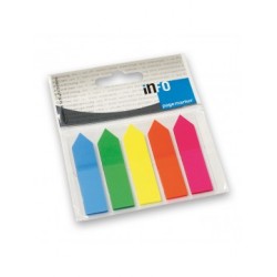 INFO NOTES ΣΕΛΙΔΟΔΕΙΚΤΕΣ 5 ΧΡΩΜΑΤΑ ΒΕΛΟΣ 5X12X50MM 5X25Φ