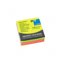 INFO NOTES ΧΑΡΤΑΚΙΑ ΚΥΒΟΣ MINI 4 ΧΡΩΜΑΤΑ BRILLIANT 50X50MM 240Φ